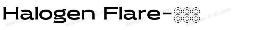 Halogen Flare字体转换